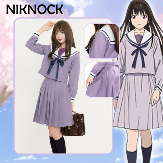 【In Stock】【Special Discount】Niknock / Anime Noragami Hiyori Iki Cosplay Costume Uniform